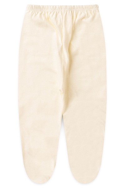 Mijão (Culote) Bebê Malha Liso com Pé (RN/P/M/G) - Top Chot - Tamanho P - Creme