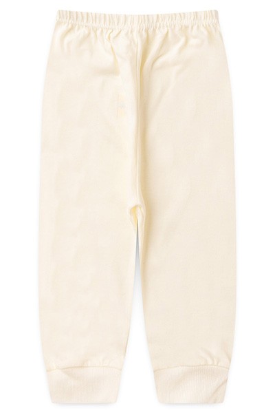 Mijão (Culote) Bebê Malha Liso sem Pé (RN/P/M/G) - Top Chot - Tamanho M - Creme