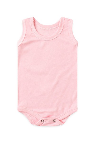 Body Bebê Canelado Liso Regata (1/2/3) - Top Chot - Tamanho 1 - Rosa
