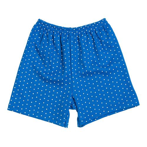 Shorts Bebê Canelado Poá sem Punho (1/2/3) - Top Chot - Tamanho 2 - Azul Royal