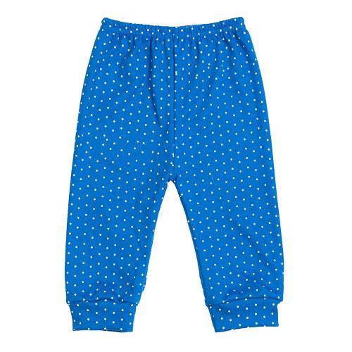 Mijão (Culote) Bebê Canelado Escuro Poá sem Pé (1/2/3) - Top Chot - Tamanho 3 - Azul Royal
