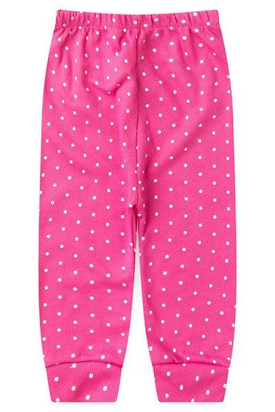 Mijão (Culote) Bebê Canelado Escuro Poá sem Pé (1/2/3) - Top Chot - Tamanho 1 - Branco,Rosa