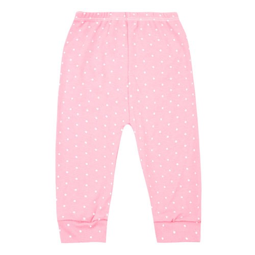 Mijão (Culote) Bebê Canelado Escuro Poá sem Pé (RN/P/M/G) - Top Chot - Tamanho RN - Rosa