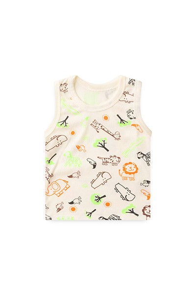 Camiseta Regata Bebê Canelada Creme Safari Neon (P/M/G) - Top Chot - Tamanho P - Creme