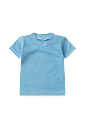 Camiseta Bebê Canelada Lisa Manga Curta (P/M/G) - Top Chot