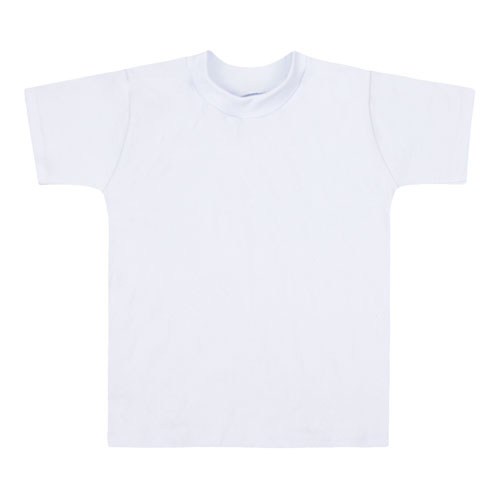 Camiseta Bebê Canelada Lisa Manga Curta (P/M/G) - Top Chot - Tamanho M - Branco