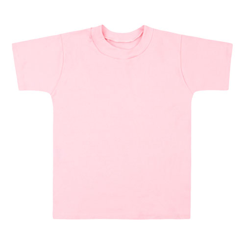 Camiseta Bebê Canelada Lisa Manga Curta (P/M/G) - Top Chot - Tamanho M - Rosa