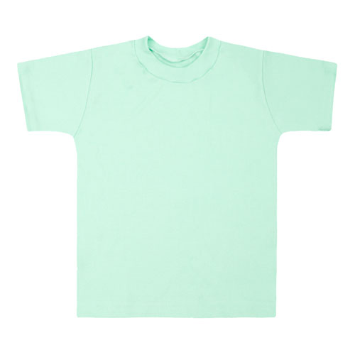 Camiseta Bebê Canelada Lisa Manga Curta (P/M/G) - Top Chot - Tamanho M - Verde