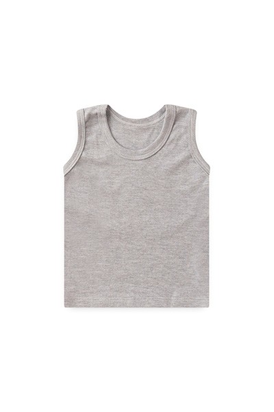 Camiseta Bebê Canelada Lisa Regata (P/M/G) - Top Chot - Tamanho G - Mescla