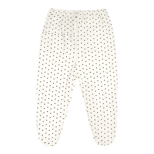 Mijão (Culote) Bebê Canelado Poá com Pé (RN/P/M/G) - Top Chot - Tamanho P - Creme