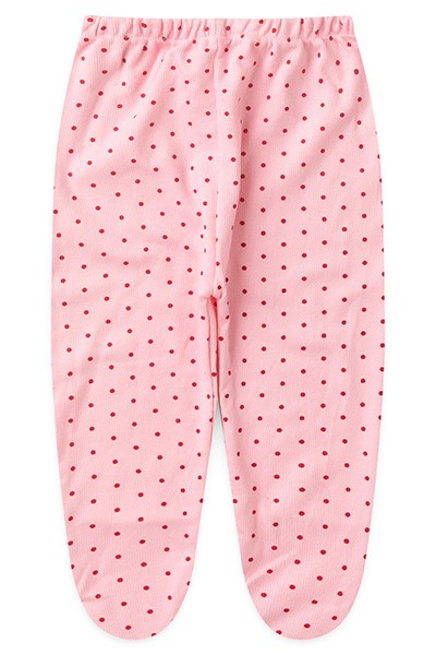 Mijão (Culote) Bebê Canelado Poá com Pé (RN/P/M/G) - Top Chot - Tamanho P - Rosa,Pink