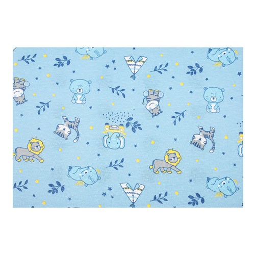 Travesseiro Bebê Masculino Antissufocante Azul Safari - Bambi - Tamanho único - Azul