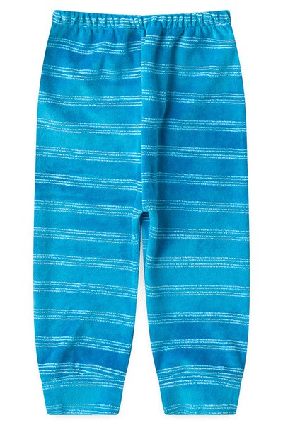 Mijão (Culote) Bebê Plush Escuro Listrado sem Pé (P/M/G) - Top Chot - Tamanho G - Turquesa