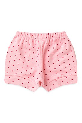 Tapa Fralda (Short) Bebê Canelado Poá (P/M/G) - Top Chot
