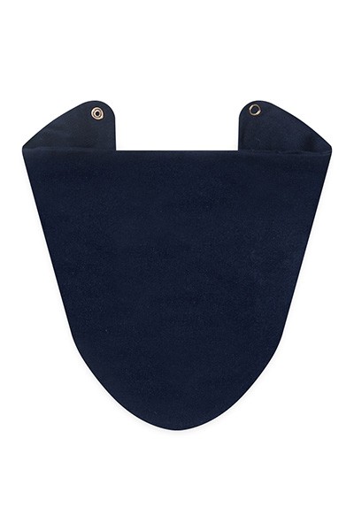 Babador Bebê Bandana Meia Malha Azul Marinho Liso Com Botão - Top Chot - Tamanho único - Azul Marinho