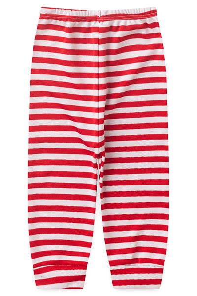 Mijão Bebê Suedine Listrado Vermelho sem Pé (RN/P/M/G) - Top Chot - Tamanho P - Vermelho