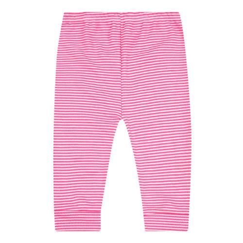 Mijão Bebê Feminino sem Pé Suedine Listrinha Rosa (RN/P/M/G) - Top Chot - Tamanho M - Branco,Rosa