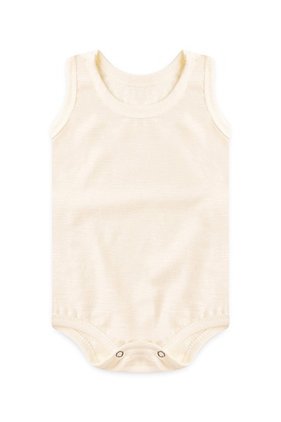 Body Bebê Regata Flame Liso Creme (P/M/G) - Top Chot - Tamanho G - Creme