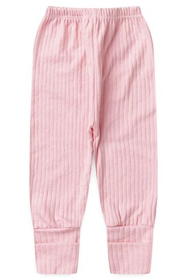 Mijão (Culote) Bebê Canelado-Beirute Rosa Liso vira Pé (RN/P/M/G) - Top Chot