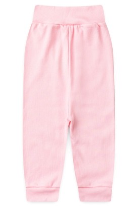 Mijão (Culote) Bebê Canelado Rosa com Cós Suave Sem Pé (RN/P/M/G) - Top Chot