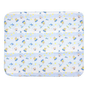 Cobertor Bebê Masculino Azul Urso Estrelas - Bercinho - Tamanho único - Azul,Branco