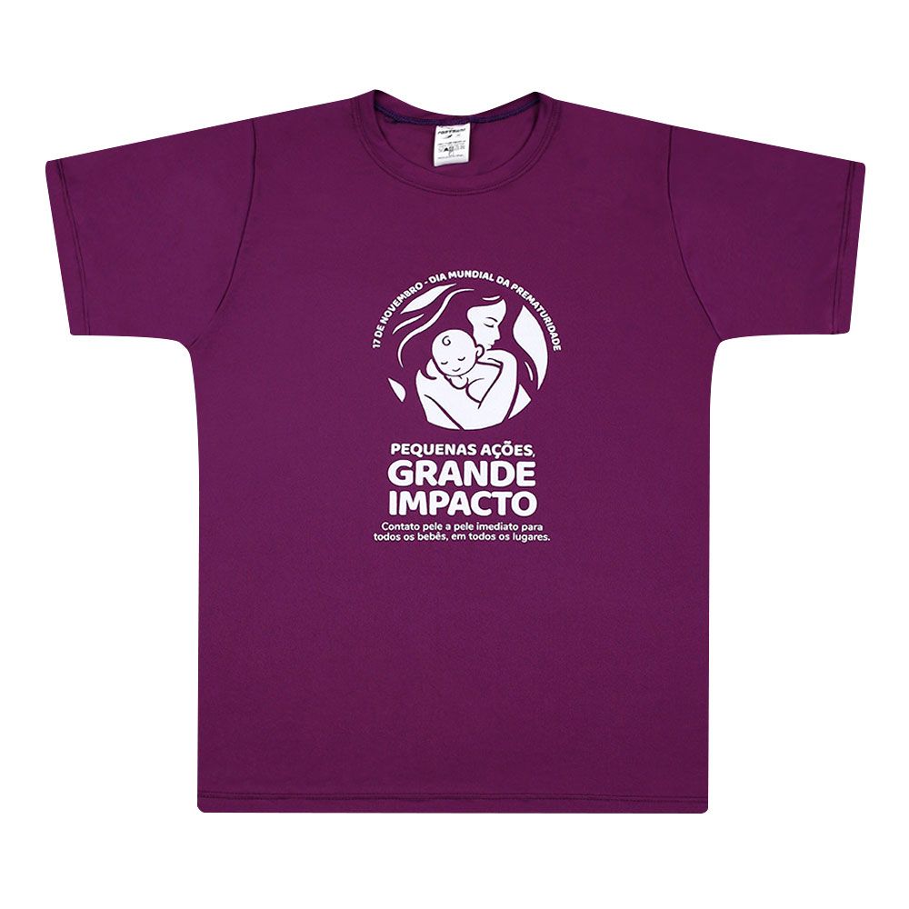 Camiseta Infantil Curta Novembro Roxo 2023