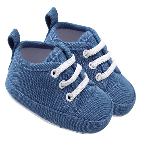 Tênis Bebê Masculino Cano Alto Azul Jeans (13 ao 15) - Pimpolho - Tamanho 15 - Azul