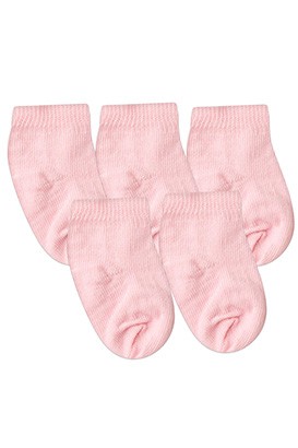 Kit Beb� (5 Pares) de Meia Rosa Lisa (16 a 23) - Beb� Fofuxo