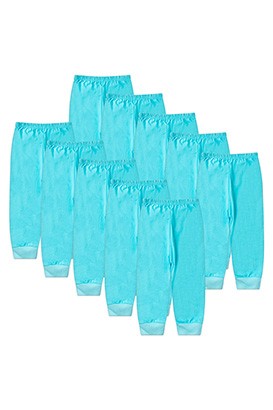 Kit Beb� (10 Pe�as) Mij�o Meia Malha Turquesa Sem P� (RN/P/M/G) - Beb� Fofuxo