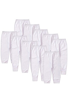 Kit Beb� (10 Pe�as) Mij�o Canelado Branco Vira P� e sem P� (RN/P/M/G) - Beb� Fofuxo
