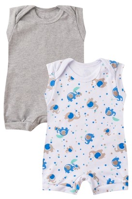 Kit 2 Banhos de Sol Beb� Elefantinho Branco e Mescla (P/M/G) - Beb� Fofuxo