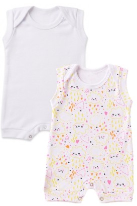 Kit 2 Banhos de Sol Beb� Branco Nuvem e Branco (P/M/G) - Beb� Fofuxo