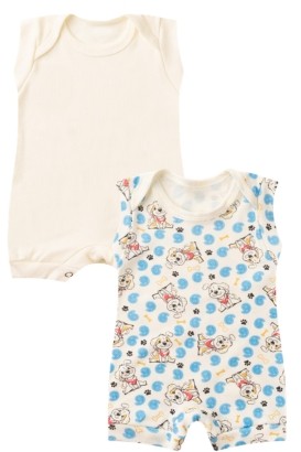 Kit 2 Banhos de Sol Beb� Creme Doguinho e Creme (P/M/G) - Beb� Fofuxo